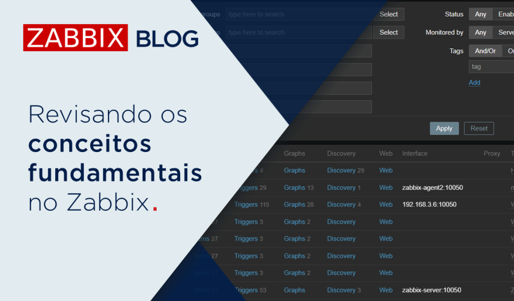 Revisando os conceitos fundamentais no Zabbix