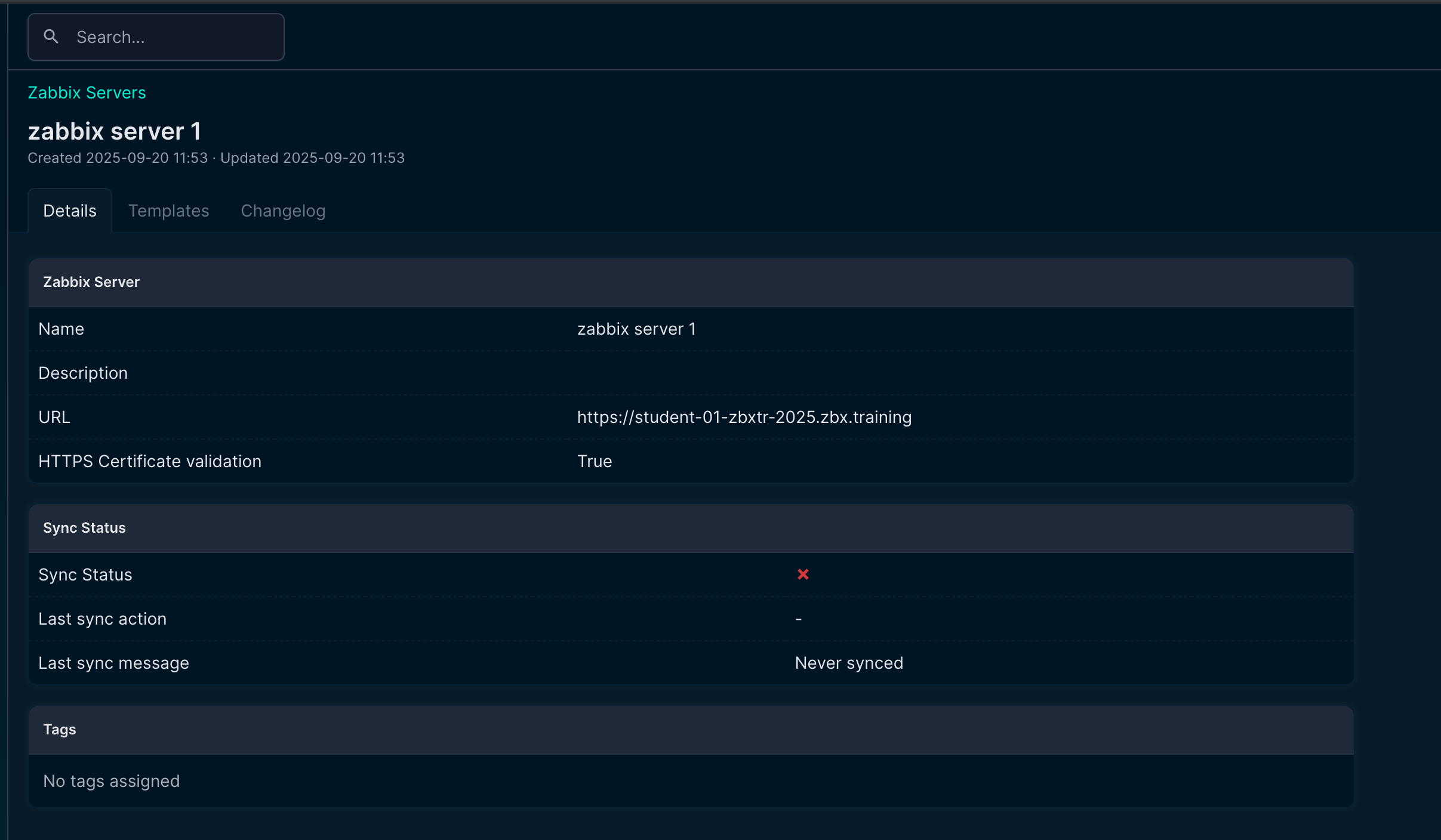 Zabbix netbox sync