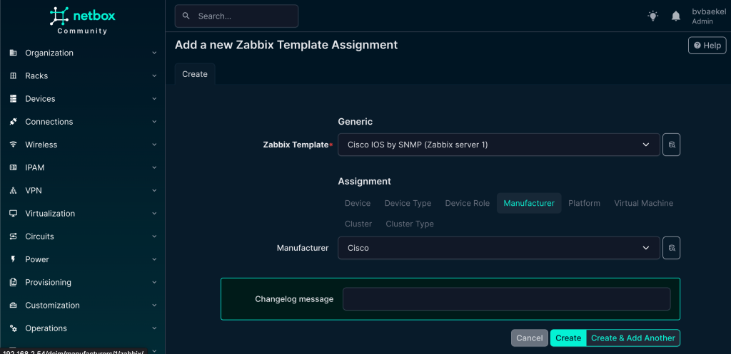 Netbox template inheritance