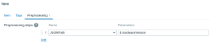 Hardware version item preprocessing