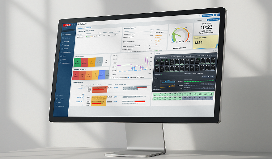 Port Monitoring with the Zabbix Widget Switch