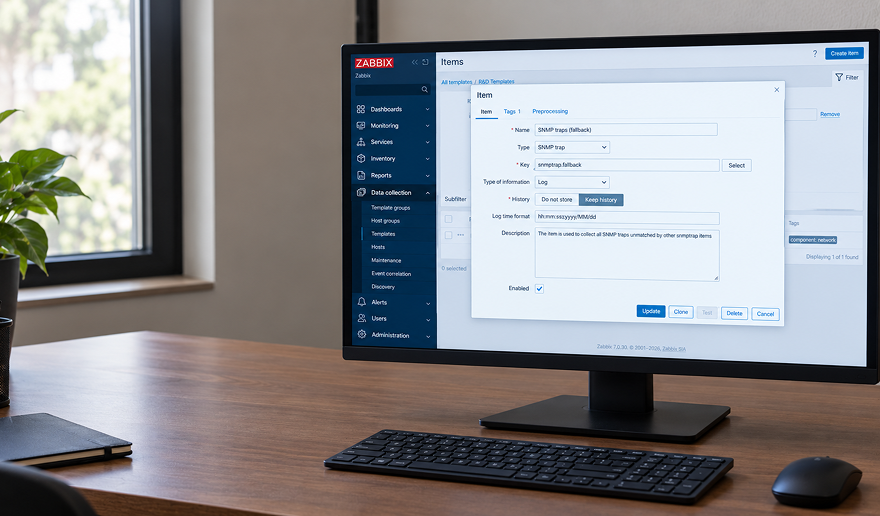 SNMP Trap en Zabbix: cómo configurar alertas de red en tiempo real